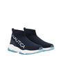 Image for Men's Brand Logo Printed High Top Shoes,Navy