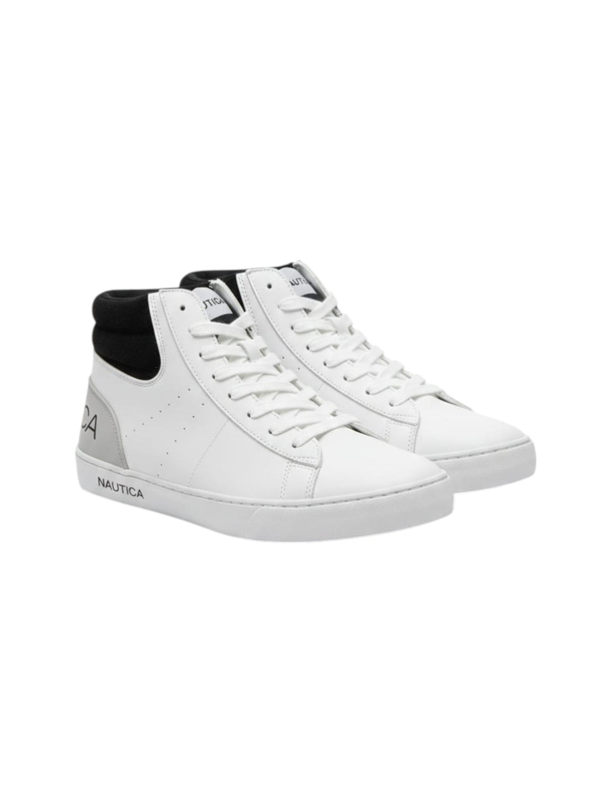 Image for Men's Plain Solid High Top,White