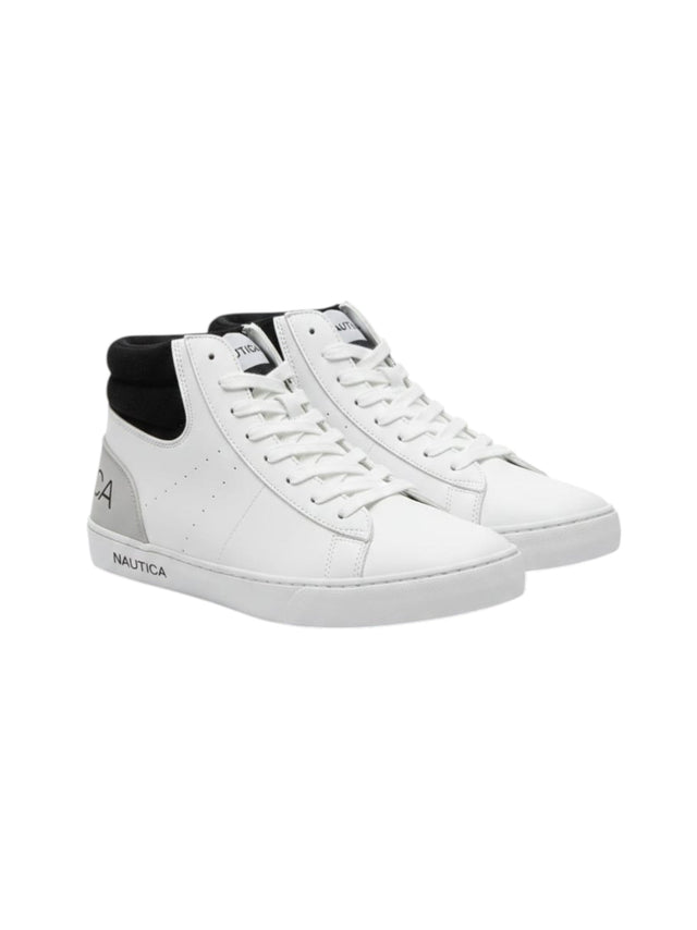 Image for Men's Plain Solid High Top,White