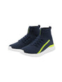 Image for Men's Plain Solid High Shoes,Navy