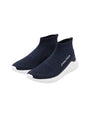 Image for Men's Brand Logo Printed High Top Shoes,Navy