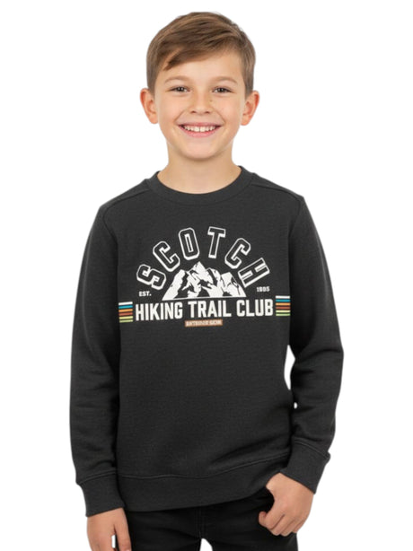 Image for Kids Boy's Brand Logo Printed Sweaters,Olive