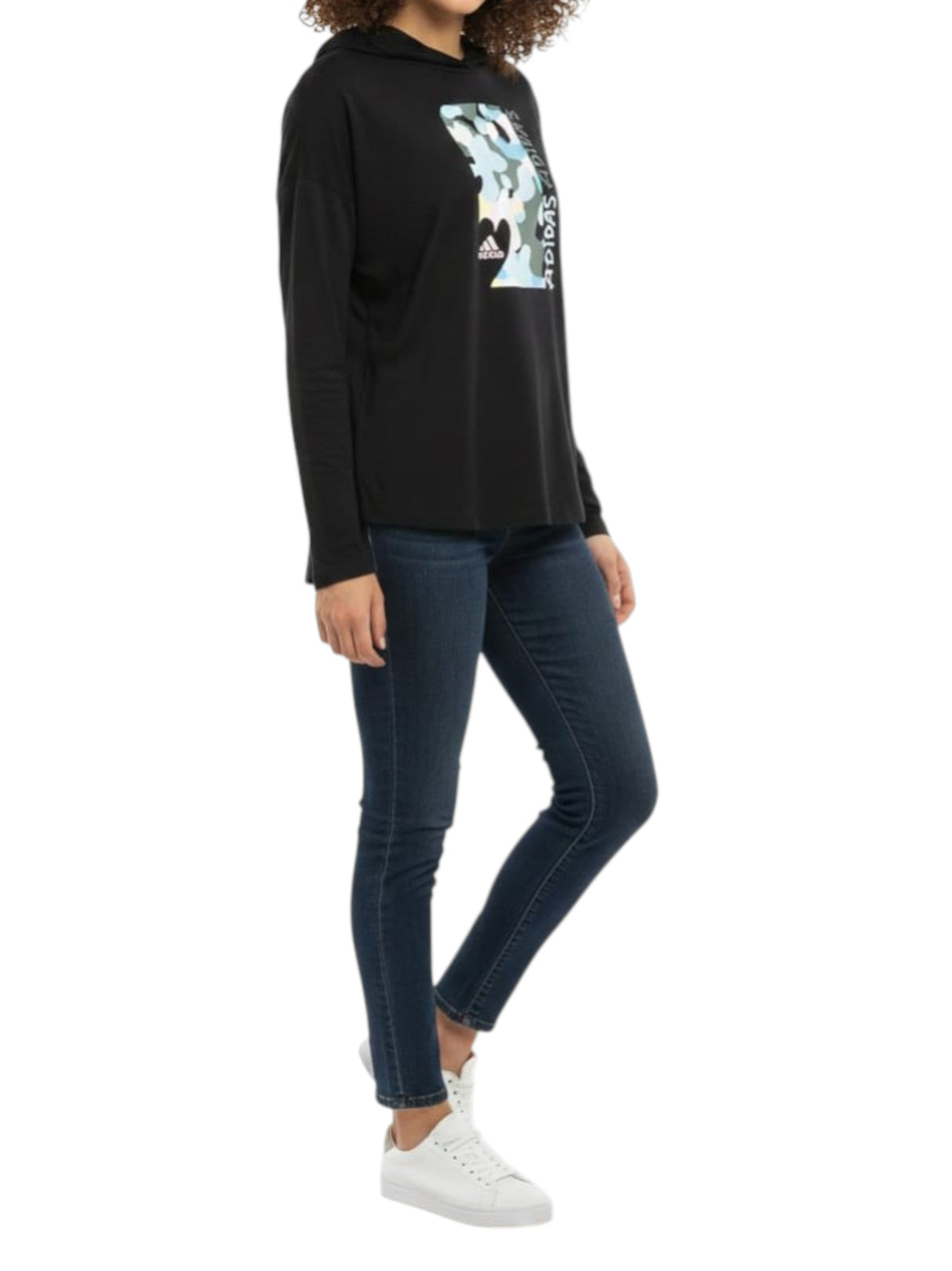 Image for Kids Girls Printed Hoodie,Black