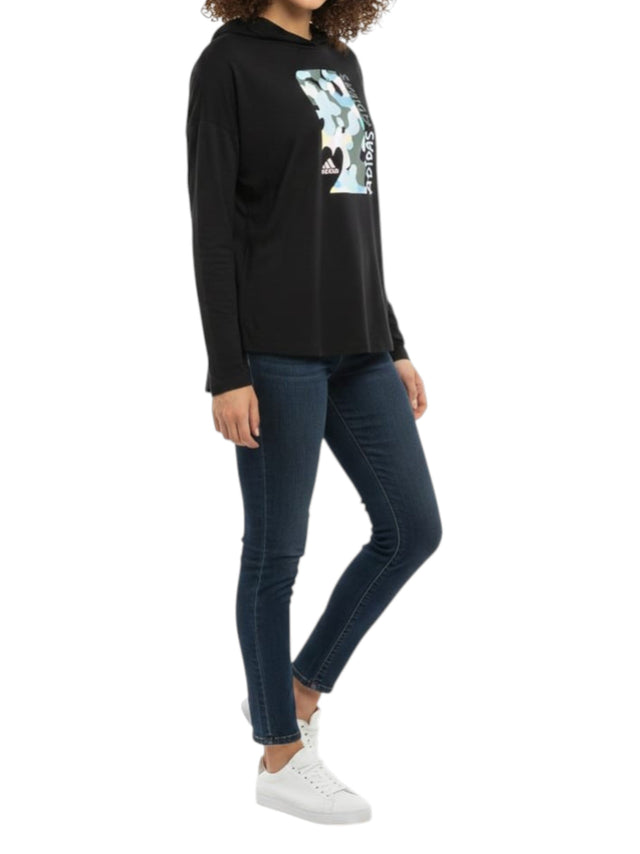 Image for Kids Girls Printed Hoodie,Black