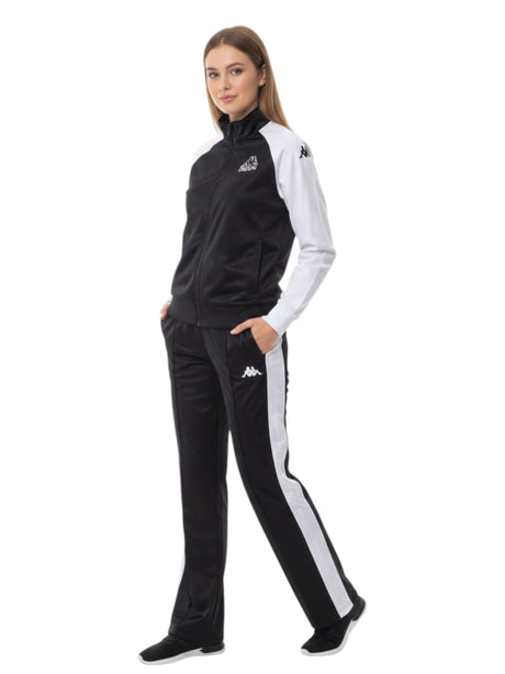 Image for Women's Colorblocked Pajama Set,Black/White 