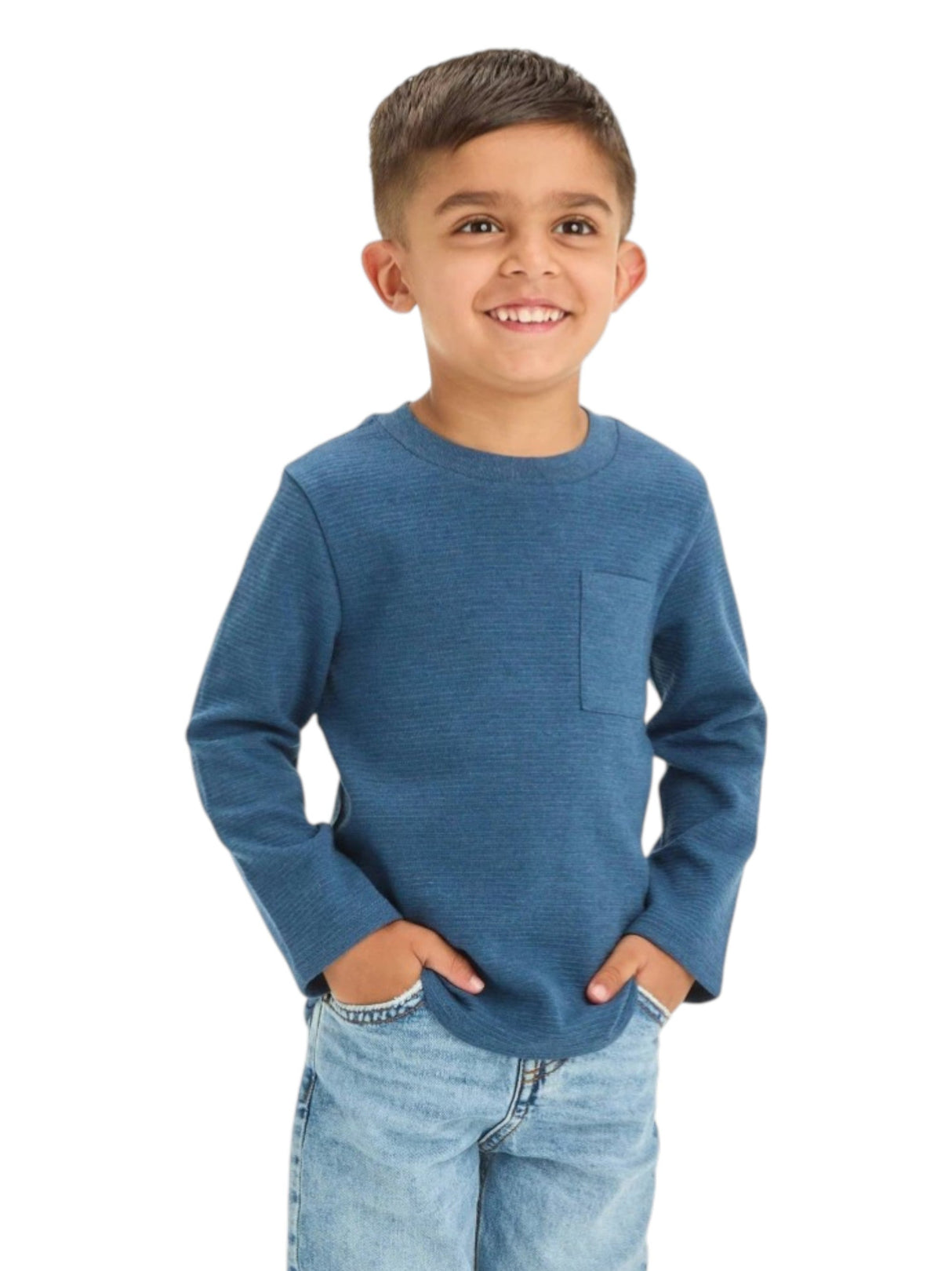 Image for Kids Boy's Ribbed Top,Navy