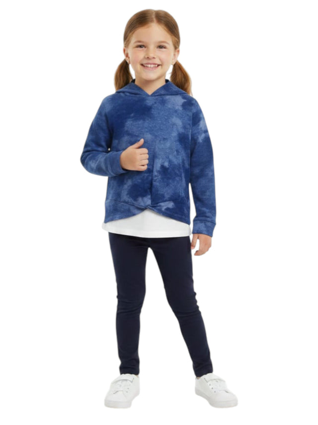 Image for Kids Girl's Colorblocked Top,Navy