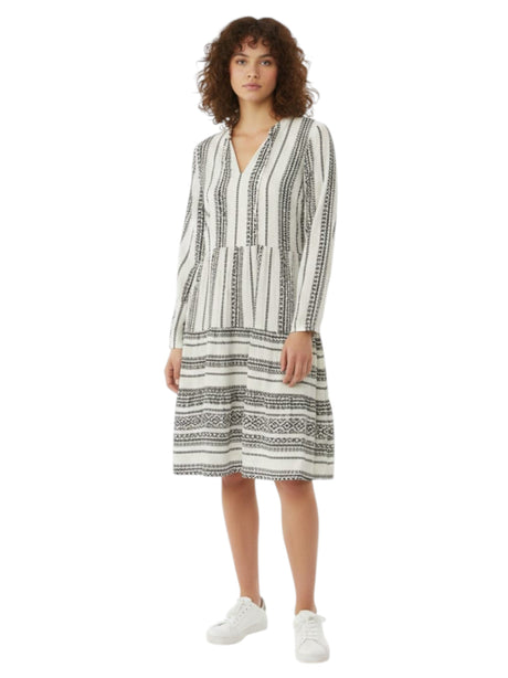 Image for Women's Printed Dress,Black/White 