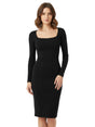 Image for Women's Ribbed Dress,Black