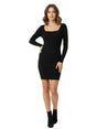 Image for Women's Ribbed Dress,Black