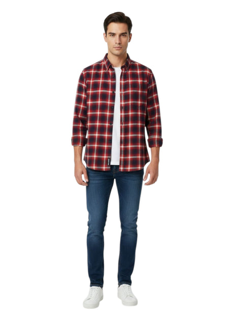 Image for Men's Plaid Dress Shirt,Multi