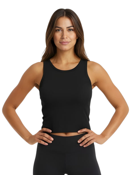 Image for Women's Ribbed Sport Top,Black