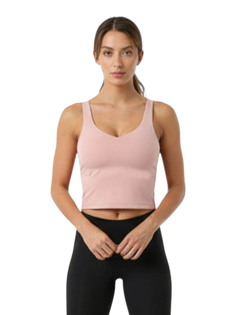 Image for Women's Plain Sport Top,Dusty Pink