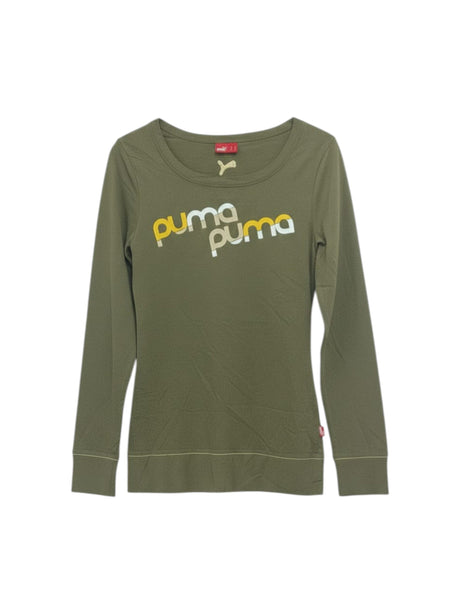Image for Women's Brand Logo printed Top,Olive