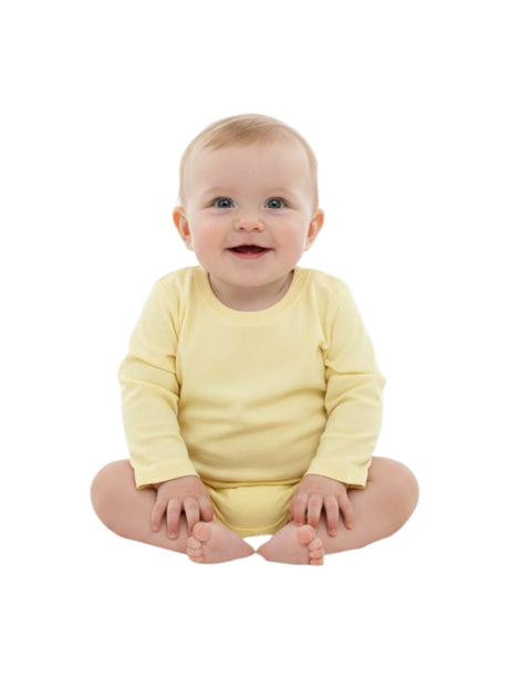 Image for Kids Boy's Plain Solid Top,Light Yellow