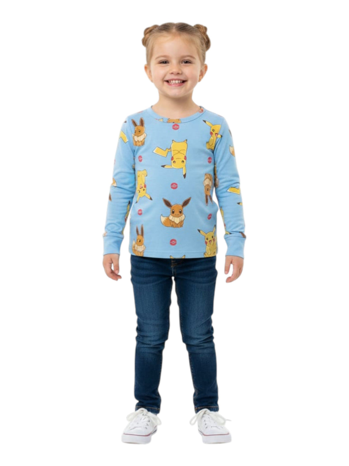 Image for Kids Girl's Printed Top,Light Blue 