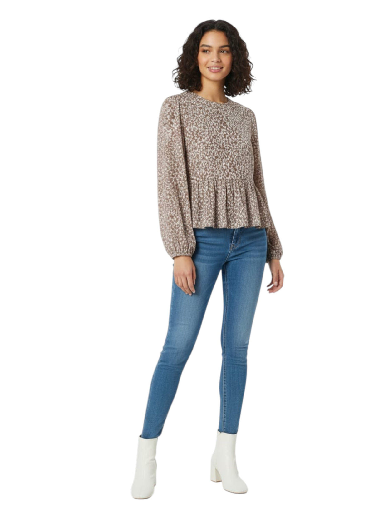 Image for Women's Floral Printed Top,Multi