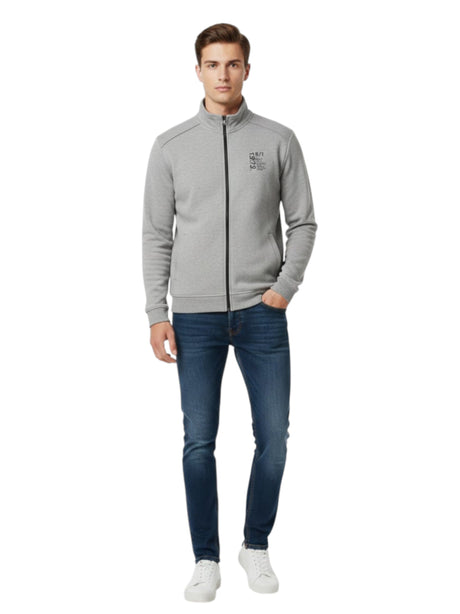 Image for Men's Plain Solid Sweaters,Grey