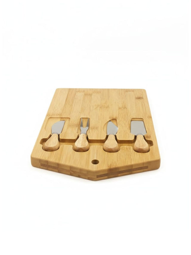 Image for Bamboo Cheese Board And Knife Set
