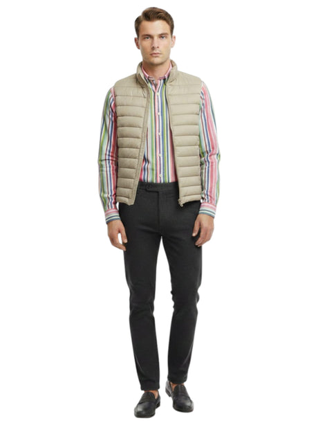 Image for Men's Quilted Vest,Beige