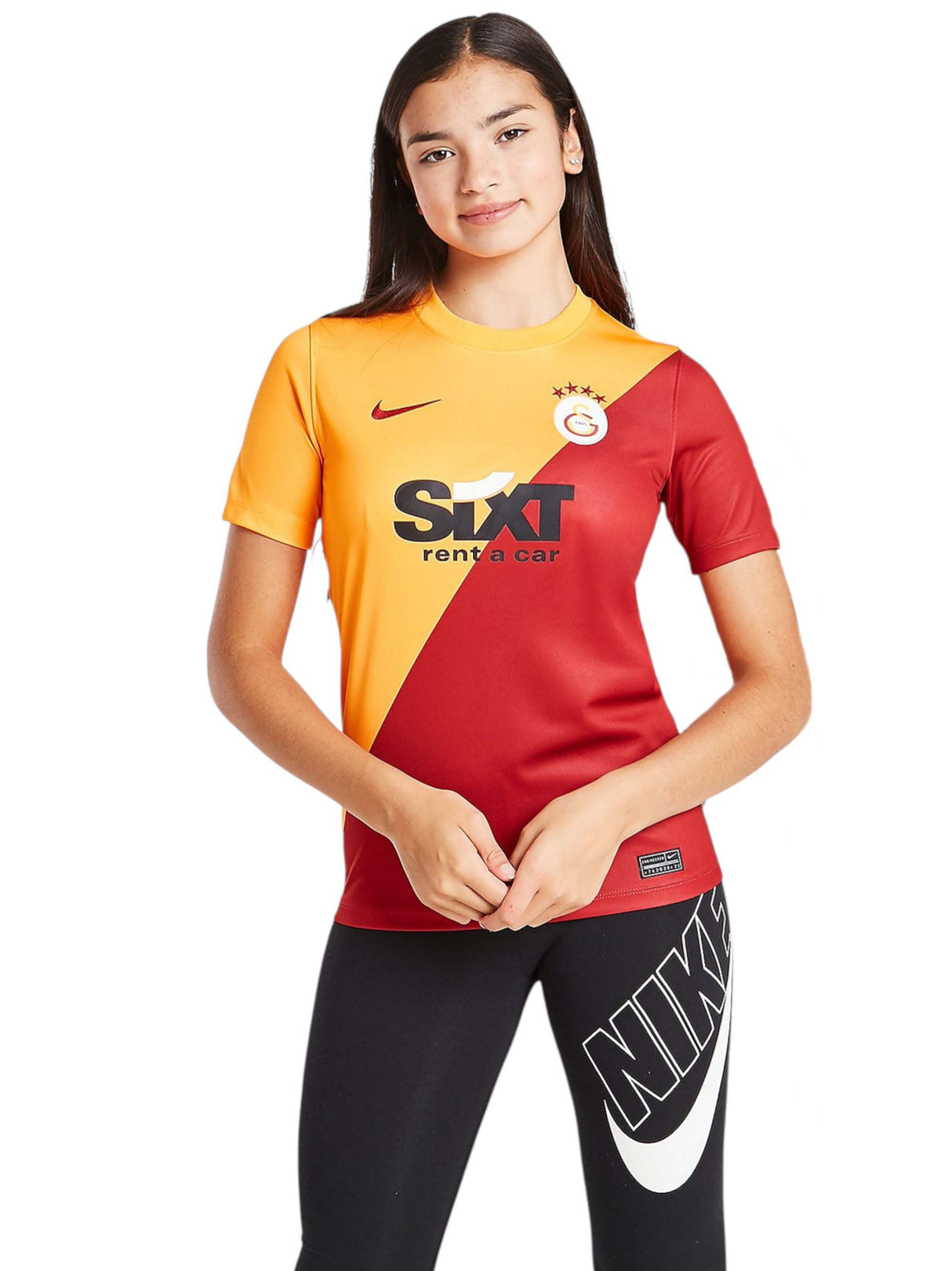 Image for Kids Girl's Colorblocked Sport Top,Burgundy/Orange 
