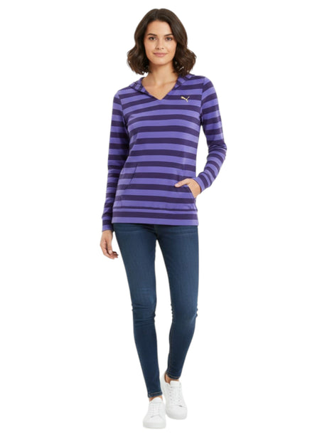 Image for Women's Striped Top,Purple