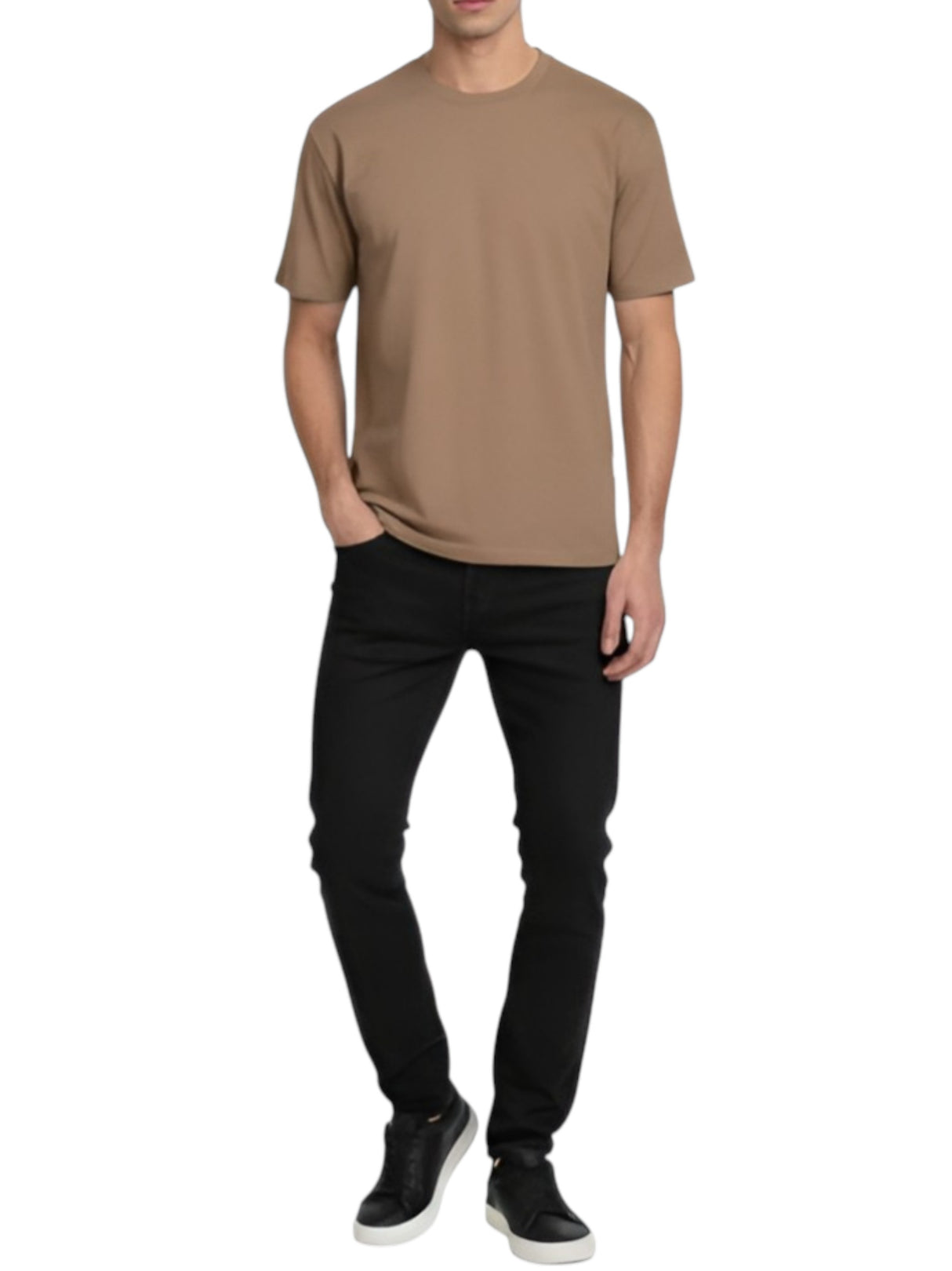 Image for Men's Plain Top,Brown