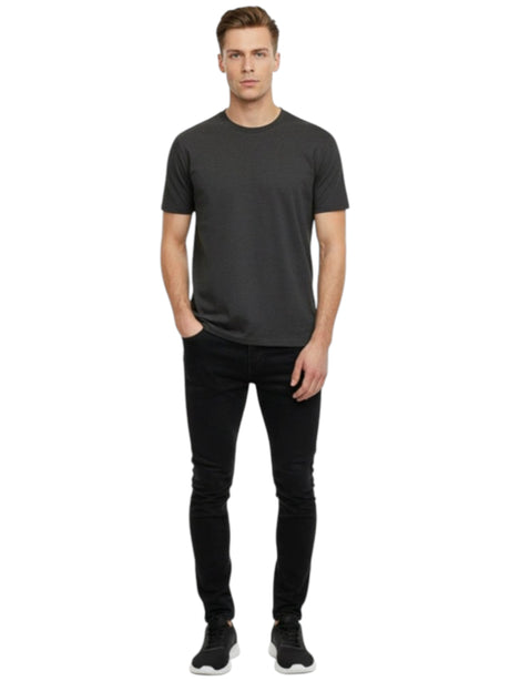 Image for Men's Plain Top,Dark Grey