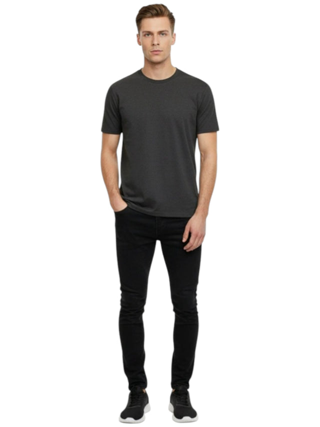 Image for Men's Plain Top,Dark Grey