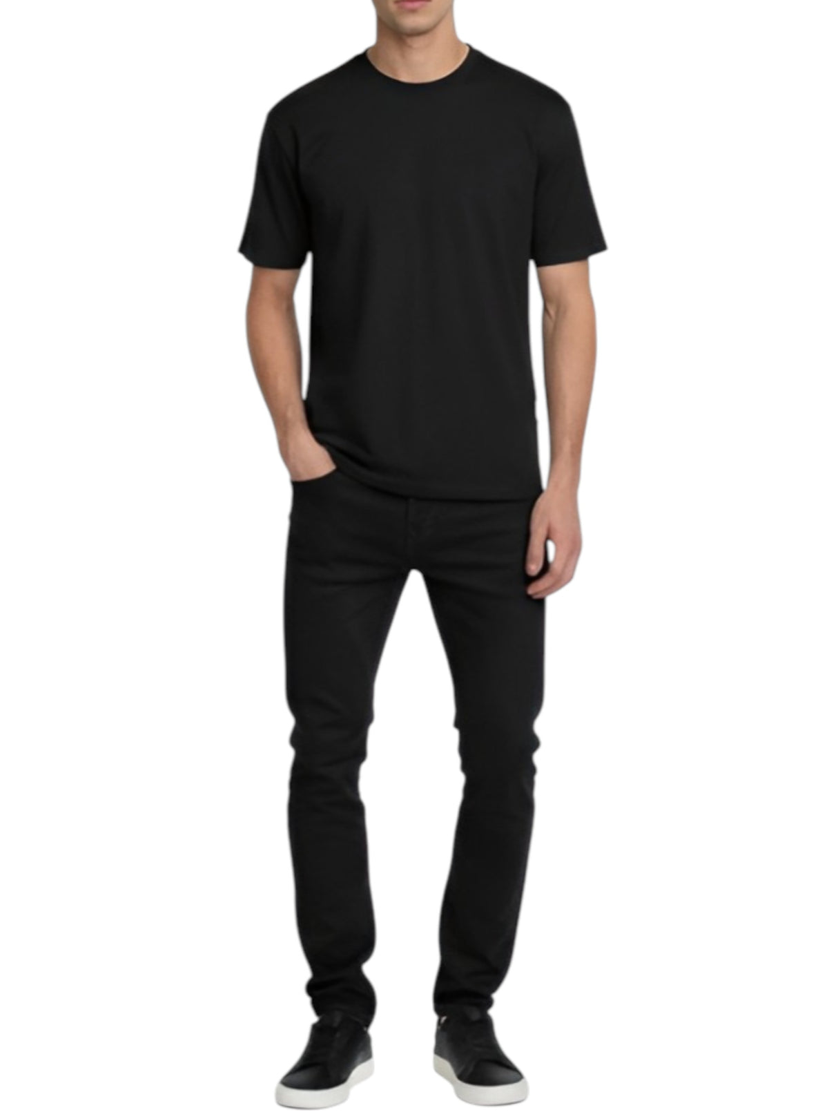 Image for Men's Plain Top,Black