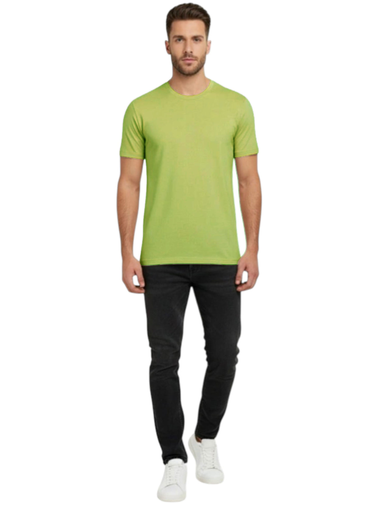 Image for Men's Plain Top,Light Olive