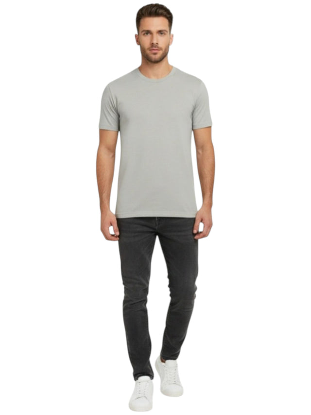 Image for Men's Plain Top,Light Grey