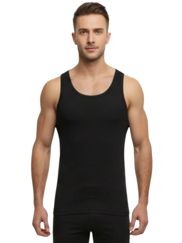 Image for Men's Ribbed Tank Top,Black