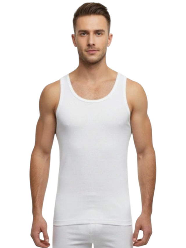 Image for Men's Ribbed Tank Top,White