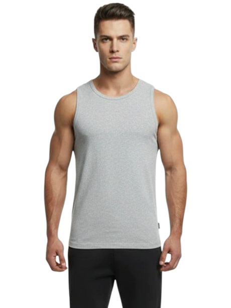 Image for Men's Heather Tank Top,Light Grey