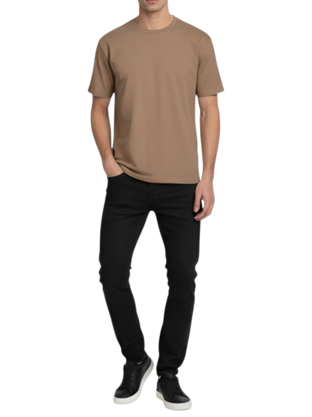 Image for Men's Plain Top,Dusty Olive