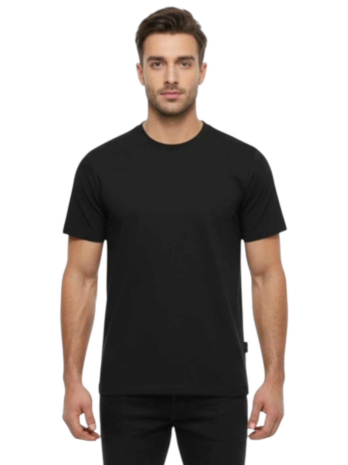 Image for Men's Plain Top,Black