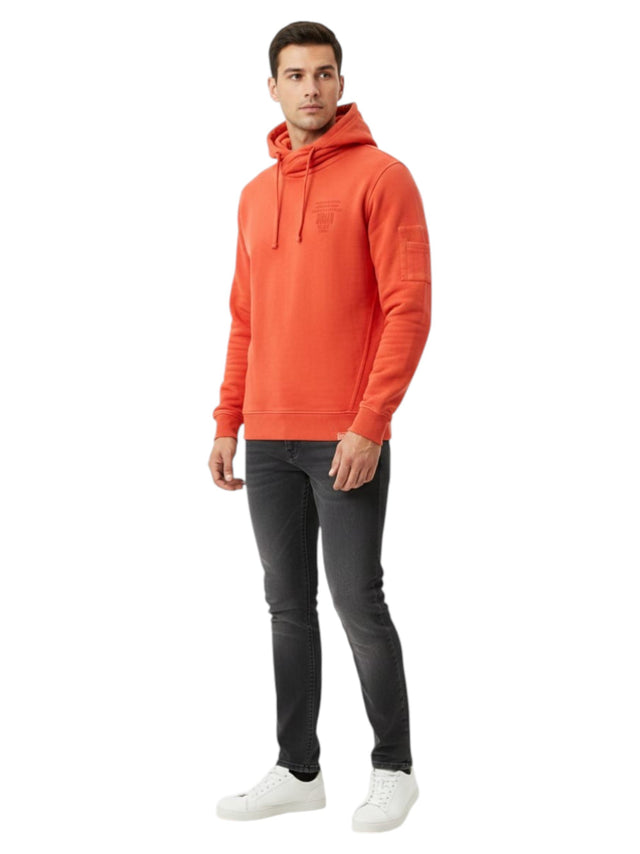 Image for Men's Plain Solid Hoodie,Red