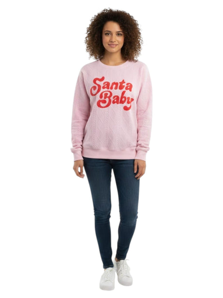 Image for Women's Printed Sweaters,Pink