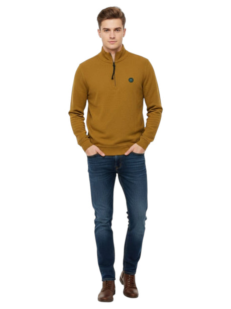Image for Men's Plain  Solid Sweaters,Light Brown 