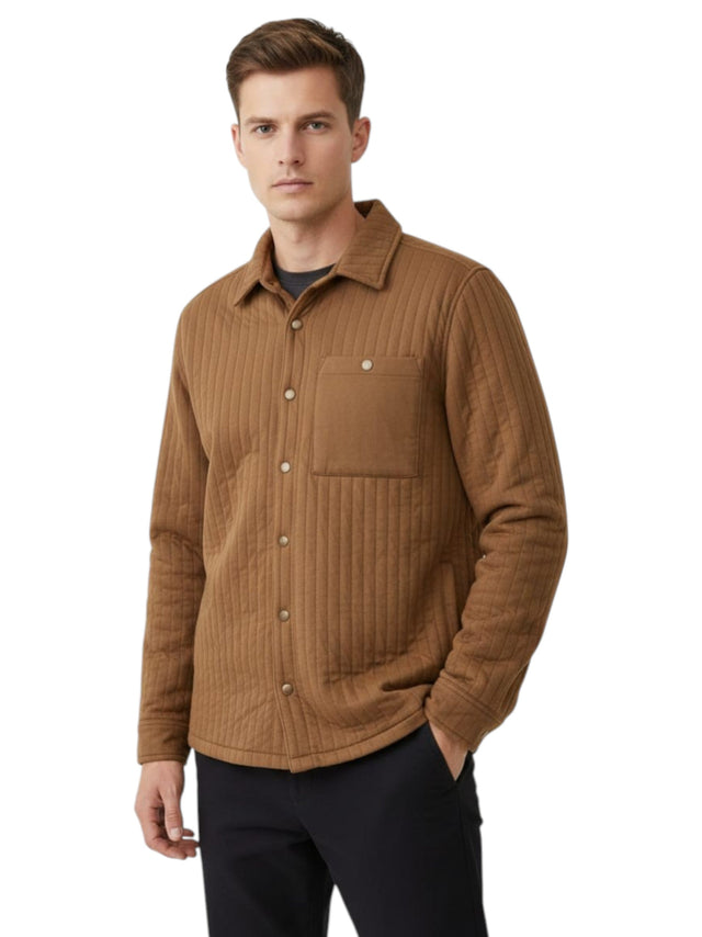 Image for Men's Plain Solid Chemise,Light Brown 