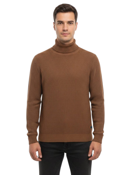Image for Men's Knitted Sweaters,Brown 