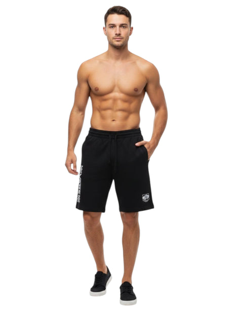 Image for Men's Brand Logo Printed Short,Black