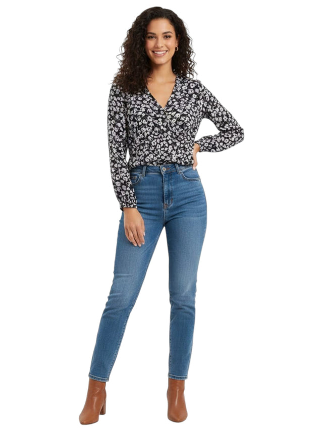 Image for Women's Floral Printed Top,Multi