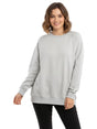Image for Women's Plain Solid Sweaters,Light Grey