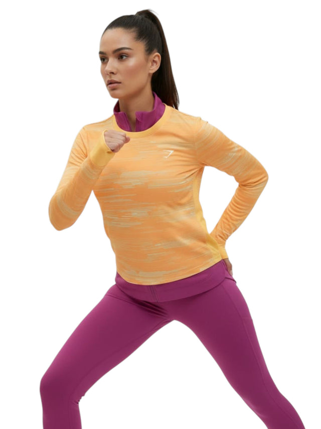 Image for Women's Striped Sport Top,Orange