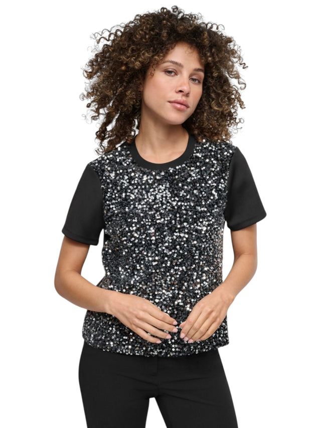 Image for Women's Sequined Top,Black