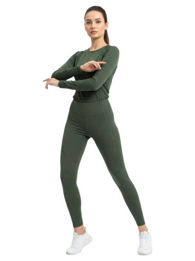 Image for Women's Plain Legging,Olive