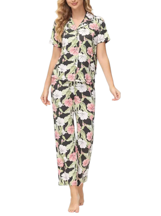Image for Women's Printed Sleepwear Pajama Set,Multi