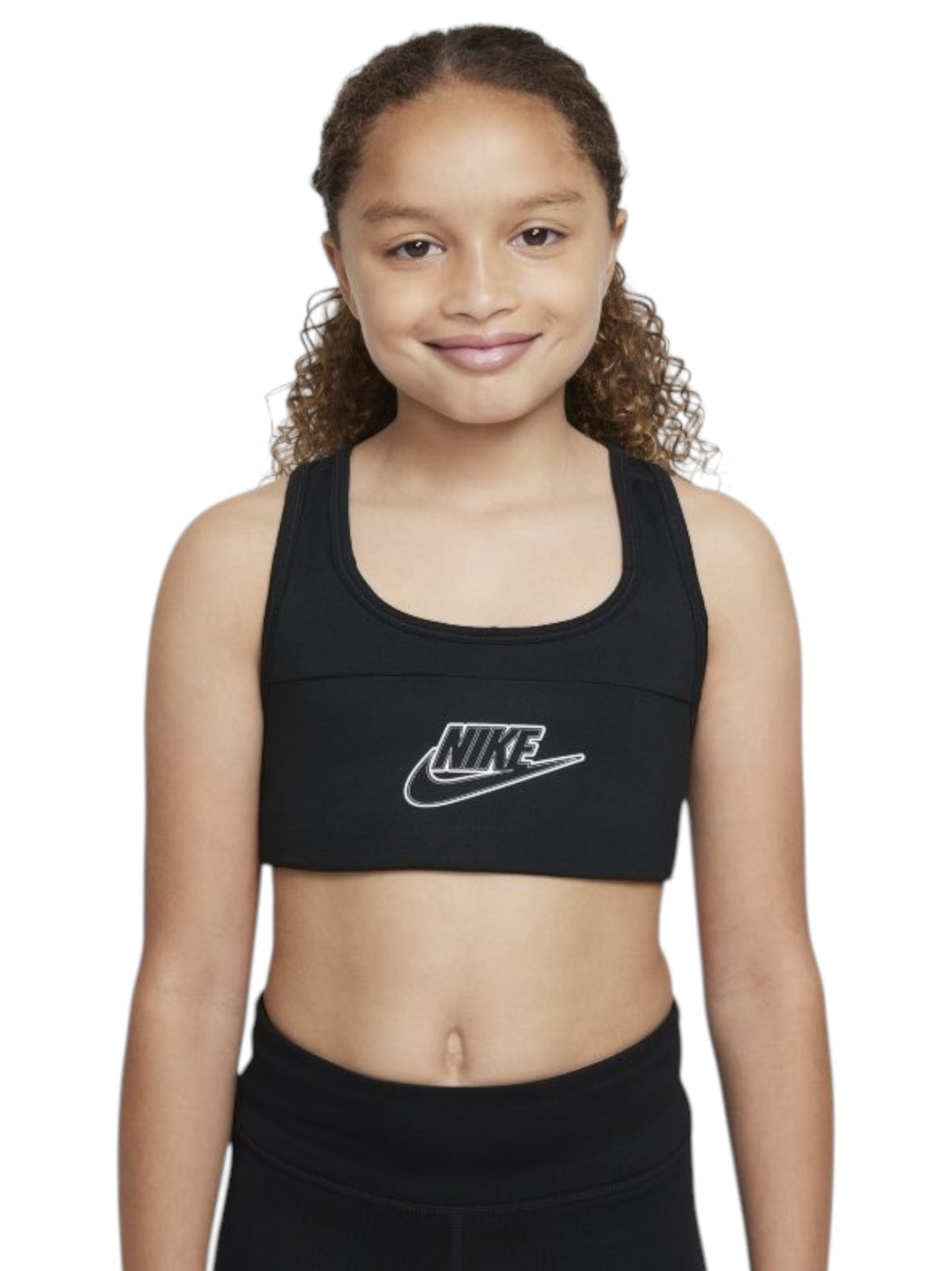 Image for Kids Girl's Printed Sport Crop Top,Black